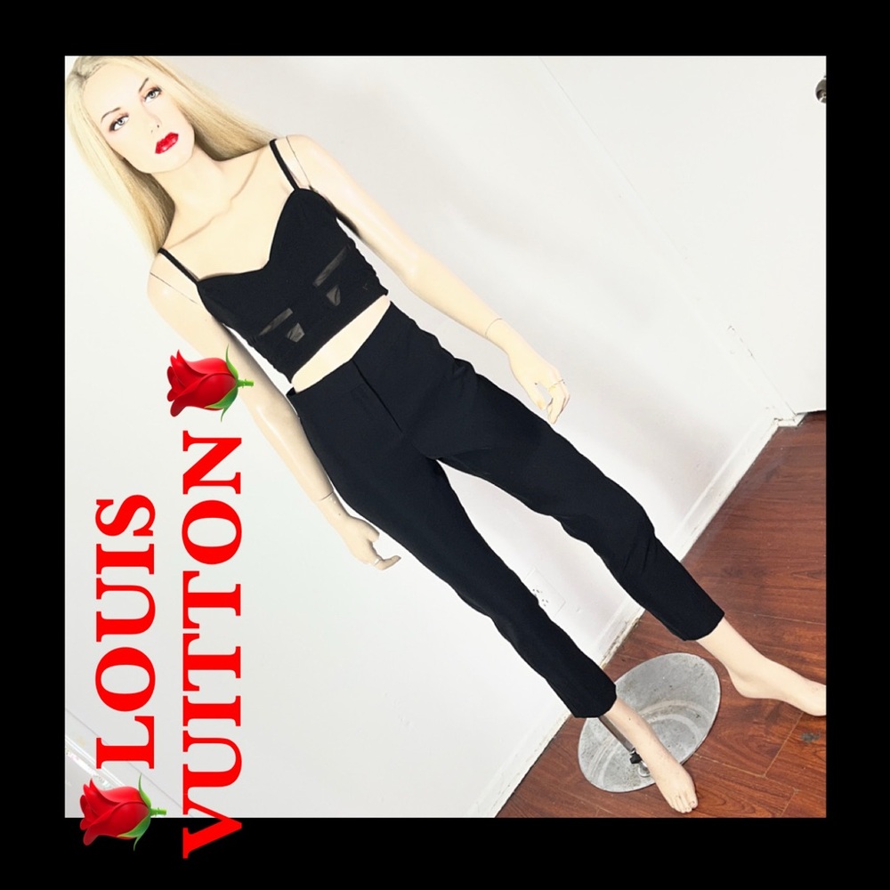 Louis Vuitton Black Cropped Pants